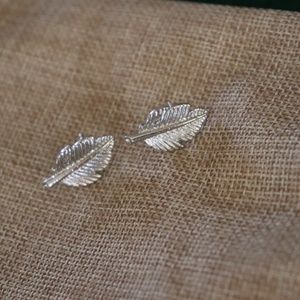 Sterling Silver leaf earrings